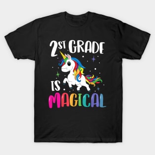 2nd Grade Is Magical Unicorn Back to School Teacher Second T-Shirt